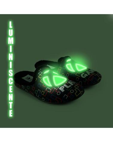 MARPEN PLAY GAME BLACK LUMINOUS HOME SLIPPERS NEGRO