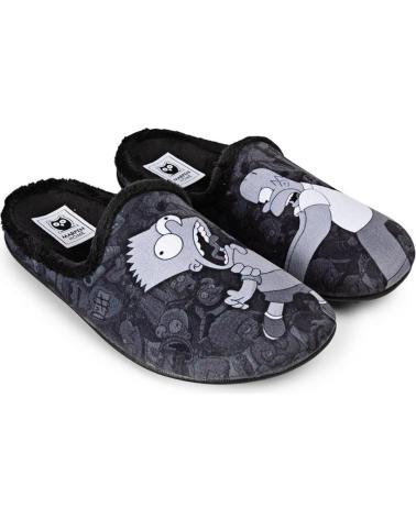 MARPEN 'THE SIMPSONS' BLACK HOME SLIPPERS NEGRO