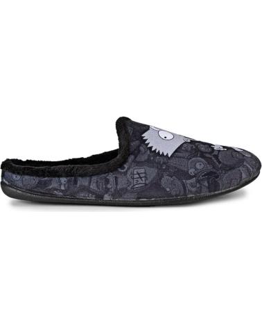 MARPEN 'THE SIMPSONS' BLACK HOME SLIPPERS NEGRO