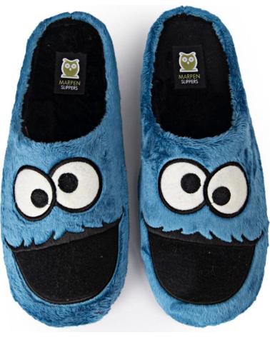 MARPEN HAUSSCHUHE - KRÜMELMONSTER DESIGN BLAU AZAFATE