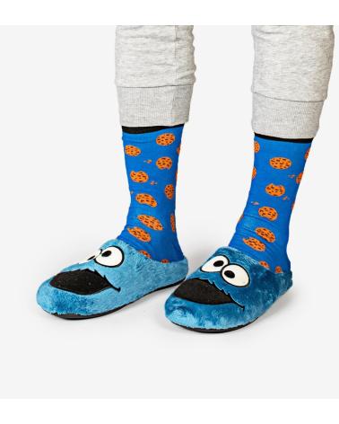 MARPEN HAUSSCHUHE - KRÜMELMONSTER DESIGN BLAU AZAFATE