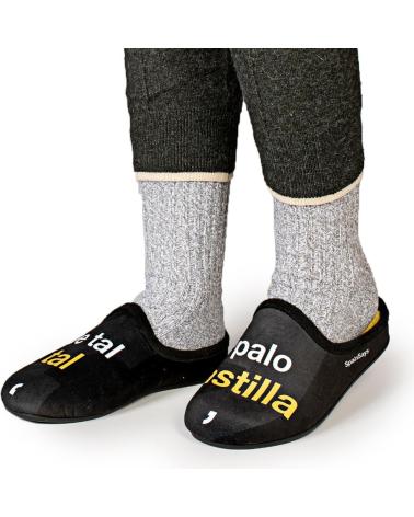 MARPEN ZAPATILLAS DE ESTAR POR CASA -DE TAL PALO TAL ASTILLA - NEGRO