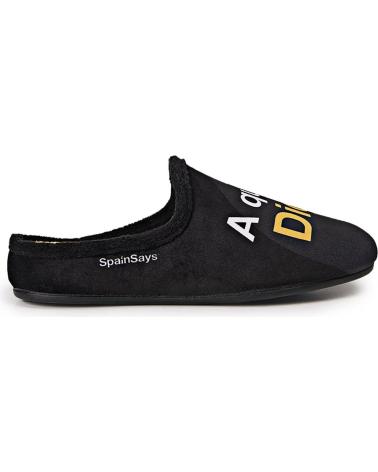 MARPEN ZAPATILLAS DE ESTAR POR CASA -A QUIEN MADRIGA DIOS LE AYUDA NEGRO