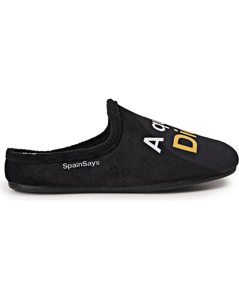 MARPEN ZAPATILLAS DE ESTAR POR CASA -A QUIEN MADRIGA DIOS LE AYUDA NEGRO
