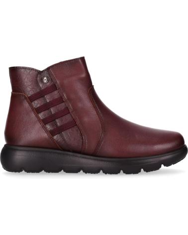 BOTINS CHIKA10 STELAR 4030 BORGONHA COM DETALHE LATERAL E ZÍPER BURDEOS-BURGUNDY