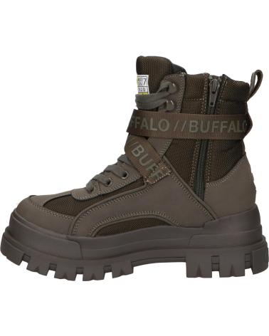 BUFFALO ASPHA COM1 VEGAN NUBUCK-NYLON KHAKI STIEFELETTEN 1622160 NUBUCK-NYLON KHAKI