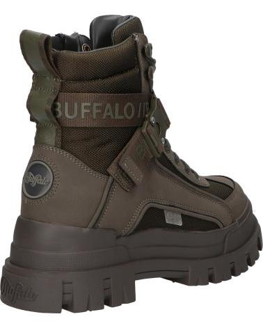BUFFALO ASPHA COM1 VEGAN NUBUCK-NYLON KHAKI STIEFELETTEN 1622160 NUBUCK-NYLON KHAKI