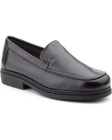 IBERICO SHOES MOCASSIN CLASSIQUE EN CUIR À TALON CONFORT NOIR NEGRO
