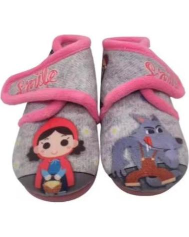 JAVER HAUSSCHUHE 'ROTKÄPPCHEN UND WOLF' MODELL 1 GRAU GRIS