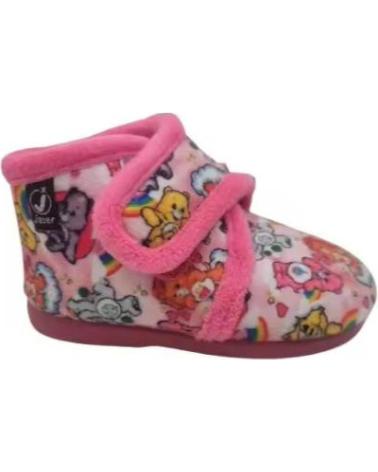 JAVER ZAPATILLAS DE CASA MODELO ROSA - ESTAMPADO DE OSITOS ROSA
