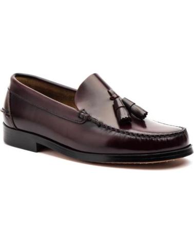JAM LEATHER LOAFERS WITH TASSELS AND LEATHER SOLE - CLASSIC BLUE AZUL