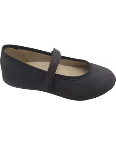 CONDIZ GREY FABRIC MARY JANE SHOES WITH VELCRO STRAP - SIZES 20 TO 38 GRIS