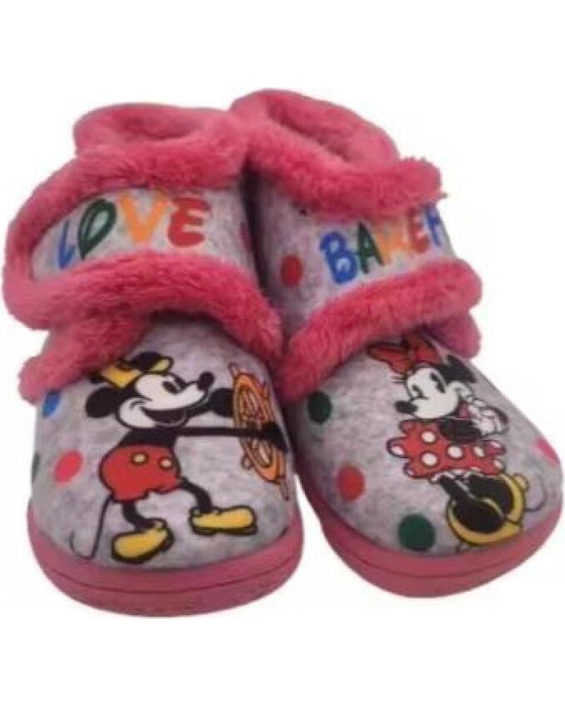 JAVER PANTOFOLE DA CASA MICKEY E MINNIE ROSA - UNISEX ROSA