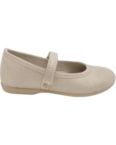 CONDIZ BEIGE MARY JANE SHOES WITH VELCRO CLOSURE BEIGE