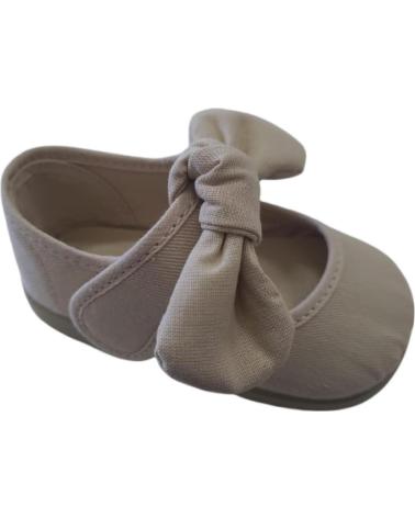 MOCASSINO IN TELA CONDIZ MODELLO 9 CON FIOCCO - BEIGE (TAGLIE 19-27) BEIGE