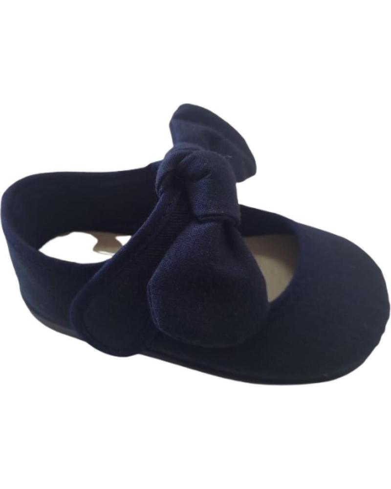 CONDIZ MERCEDITA DE LONA CON LAZO PARA NINA TALLAS 19 A 27 MODELO 9 AZUL