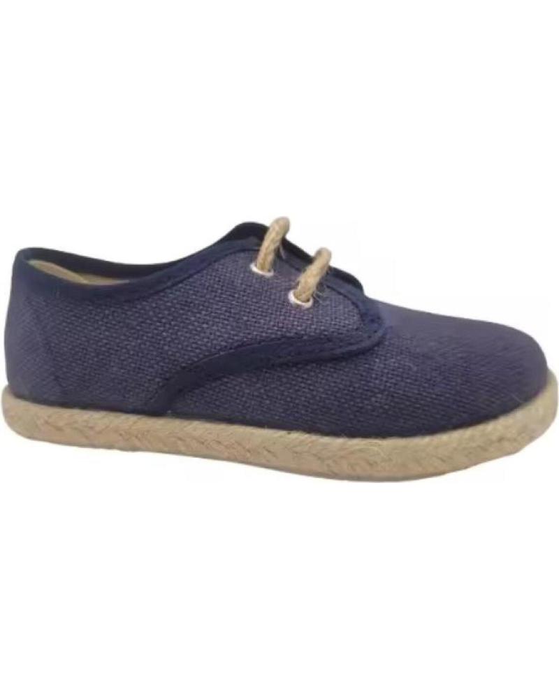 CONDIZ LEINENSCHUH MIT SCHNÜRSENKELN - FARBE BLAU AZUL