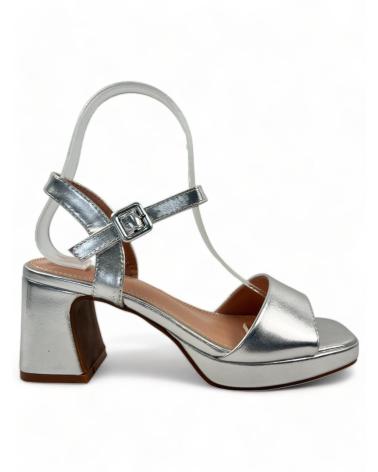 TIMBOS SANDALIA TACON FIESTA DE MUJER PLATA 132139 PLATEADO