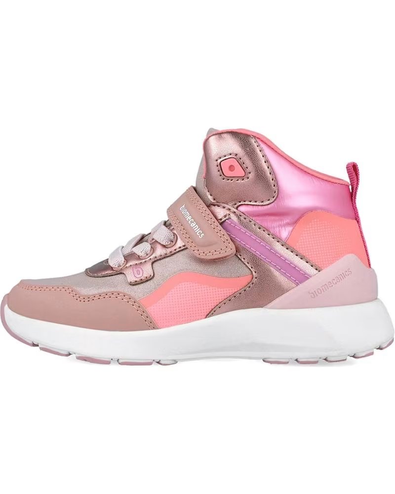 BIOMECANICS BOTINES NINA 251278-C032 CON CORAL Y BRILLO METALICO VE ROSA