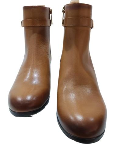 PEDRO MIRALLES CETINA LEATHER ANKLE BOOT IN TAN CUERO PEDRO MIRALLES CETINA LEATHER ANKLE BOOT IN TAN CUERO