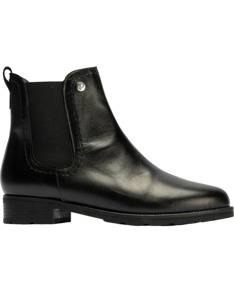 PITILLOS CHELSEA-STIEFELETTE AUS SCHWARZEM LEDER NEGRO
