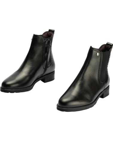 PITILLOS CHELSEA-STIEFELETTE AUS SCHWARZEM LEDER NEGRO