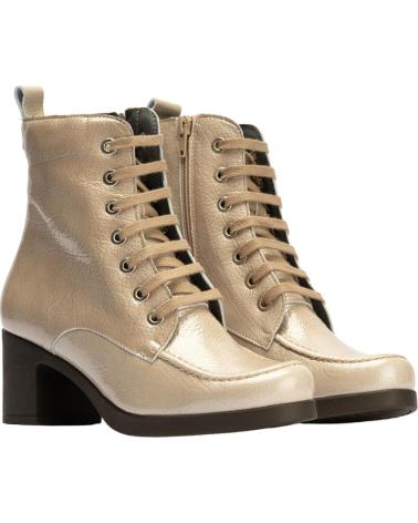 STIVALETTO MILITARE PITILLOS IN VERNICE SABBIA ARENA