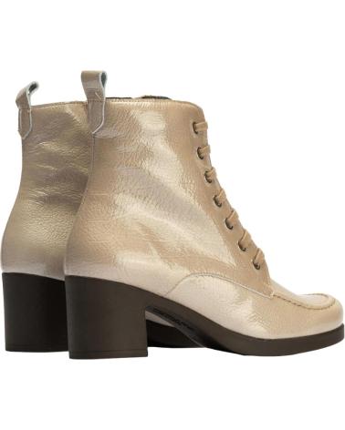 STIVALETTO MILITARE PITILLOS IN VERNICE SABBIA ARENA