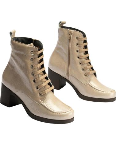 STIVALETTO MILITARE PITILLOS IN VERNICE SABBIA ARENA