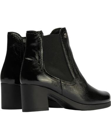 PITILLOS STIVALETTO CHELSEA PELLE VERNICIATA NERA NEGRO