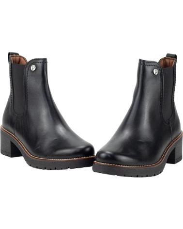 STIVALETTO CHELSEA PITILLOS IN NAPPA NERA CON TACCO 4CM NEGRO