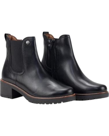 STIVALETTO CHELSEA PITILLOS IN NAPPA NERA CON TACCO 4CM NEGRO