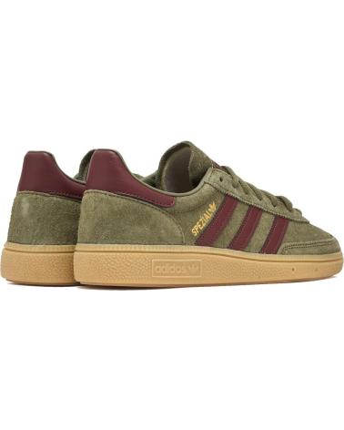 BASKETS ADIDAS HANDBALL SPEZIAL JQ8297 EN DAIM VERT OLIVE ET DÉTAILS MARRON OLIVE