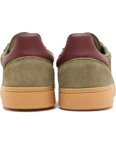 BASKETS ADIDAS HANDBALL SPEZIAL JQ8297 EN DAIM VERT OLIVE ET DÉTAILS MARRON OLIVE