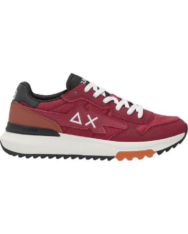 SNEAKERS SUN68 NIKI 2.0 SOLID SCPZ45120 BORDEAUX E NERO NEGRO