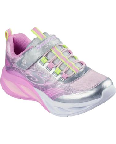 SKECHERS S-LIGHTS COSMIC GLOW ARGENT LUMINEUX PLATEADO SKECHERS S-LIGHTS COSMIC GLOW ARGENT LUMINEUX PLATEADO