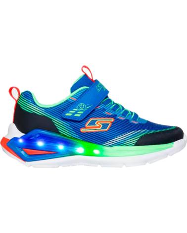 SKECHERS S LIGHTS TRI-NAMICS 2.0 - BLAU MIT LED-LICHTERN UND KLETTVERSCHLUSS AZUL