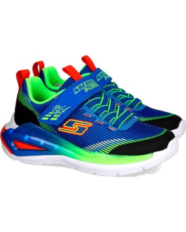 SKECHERS S LIGHTS TRI-NAMICS 2.0 - BLAU MIT LED-LICHTERN UND KLETTVERSCHLUSS AZUL