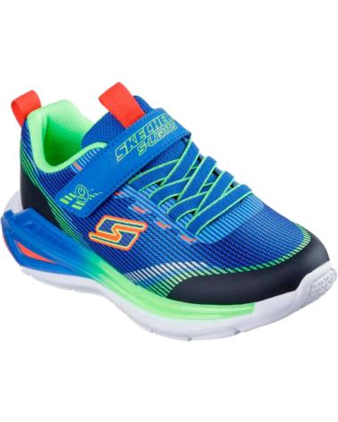 SKECHERS S LIGHTS TRI-NAMICS 2.0 - BLEU AVEC LUMIÈRES LED ET FERMETURE VELCRO AZUL
