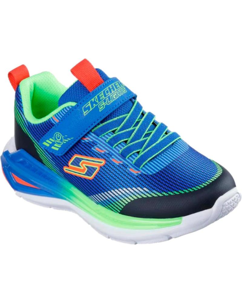 SKECHERS S LIGHTS TRI-NAMICS 2.0 - BLAU MIT LED-LICHTERN UND KLETTVERSCHLUSS AZUL