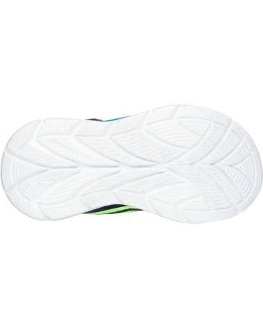 SKECHERS S LIGHTS FLEX-GLOW ULTRA - SCHWARZ MIT LED-LICHTERN UND KLETTVERSCHLUSS NEGRO