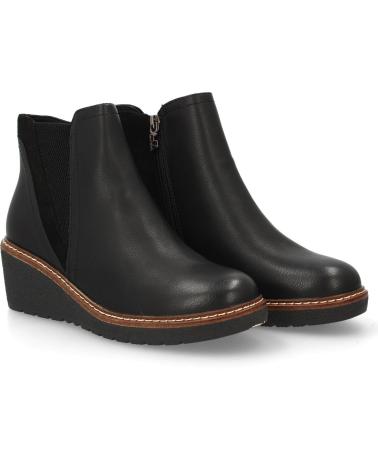 SPORT3PUNTO0 VRA-1067 BLACK LEATHER ANKLE BOOT VARIOS COLORES