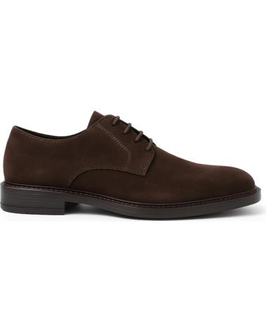 DUCA DI MORRONE LUCREZIO CAM - SCARPE STRINGATE IN CAMOSCIO MARRONE SCURO BROWN