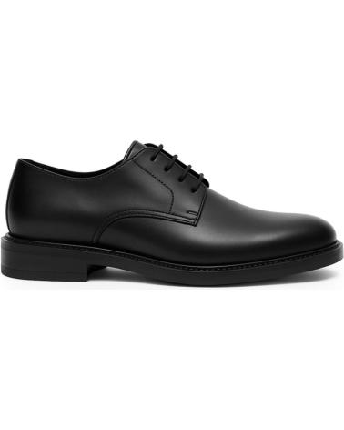 DUCA DI MORRONE LUCREZIO VIT - SCARPE STRINGATE IN PELLE NERA BLACK