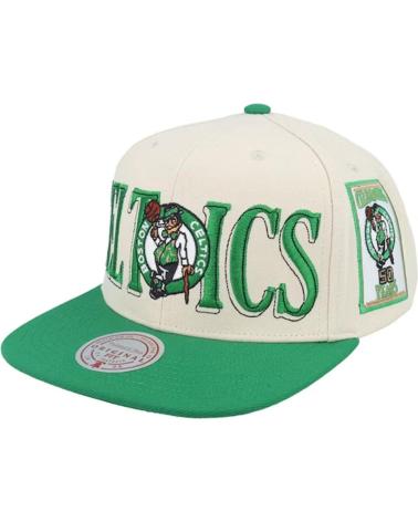 MITCHELL NESS GORRA CELTICS NBA ACROSS THE BOARD SNAPBACK CREAM GREEN NAN