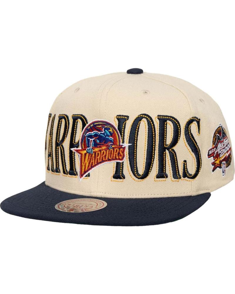 MITCHELL NESS GORRA HWC WARRIORS NBA ACROSS THE BOARD CREAM NAVY NAN