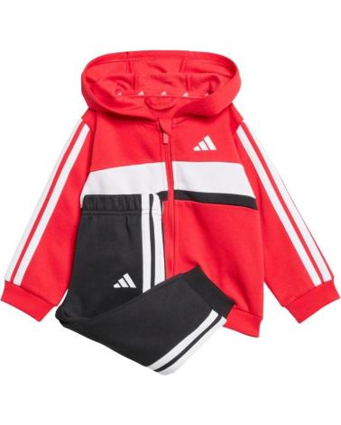 ADIDAS TWO-TONE RED AND BLACK TRACKSUIT NAN