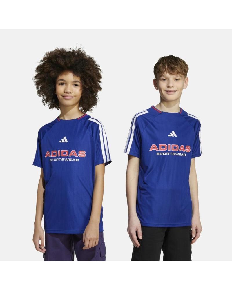 CAMISETA DE MANGA CURTA ADIDAS 3 LISTRAS AZUL NAN
