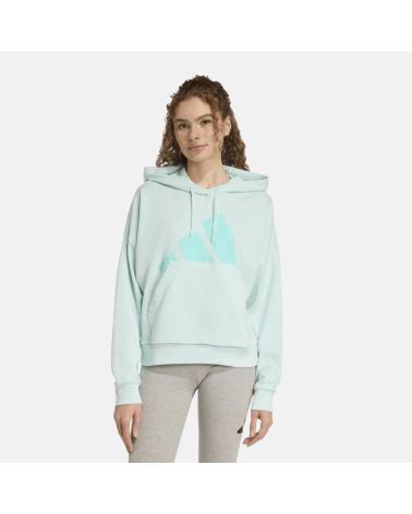 SUDADERA CON CAPUCHA ADIDAS ESSENTIAL LOGO PARA MUJER - VERDE MENTA NAN