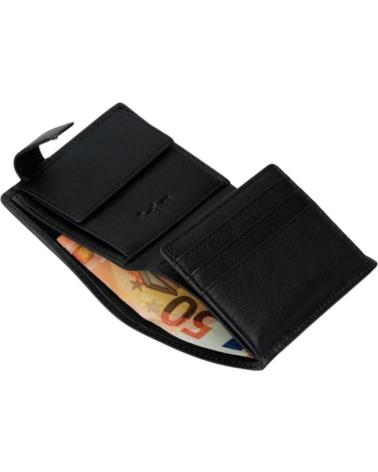 CARTEIRA PEPE JEANS COM PORTA-MOEDAS E FECHO DE ABA - PRETO NAN